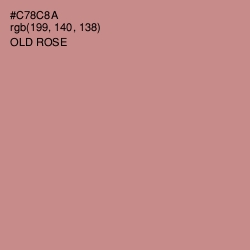#C78C8A - Old Rose Color Image
